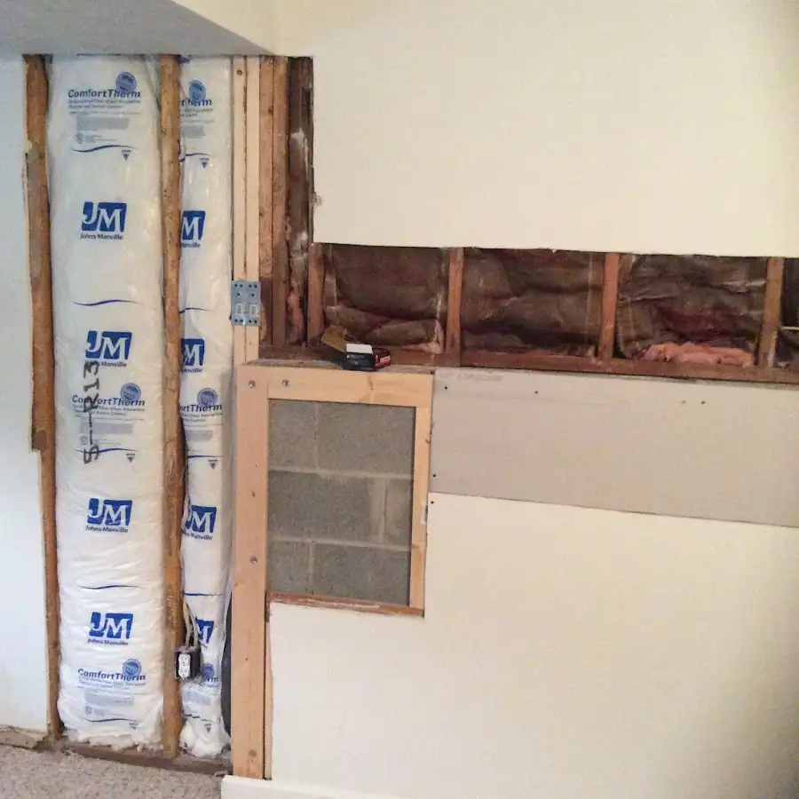 Wall insulation replacement during Contents Cleaning & Restoration in Coraopolis